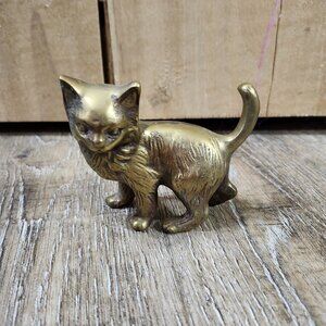 brass cat